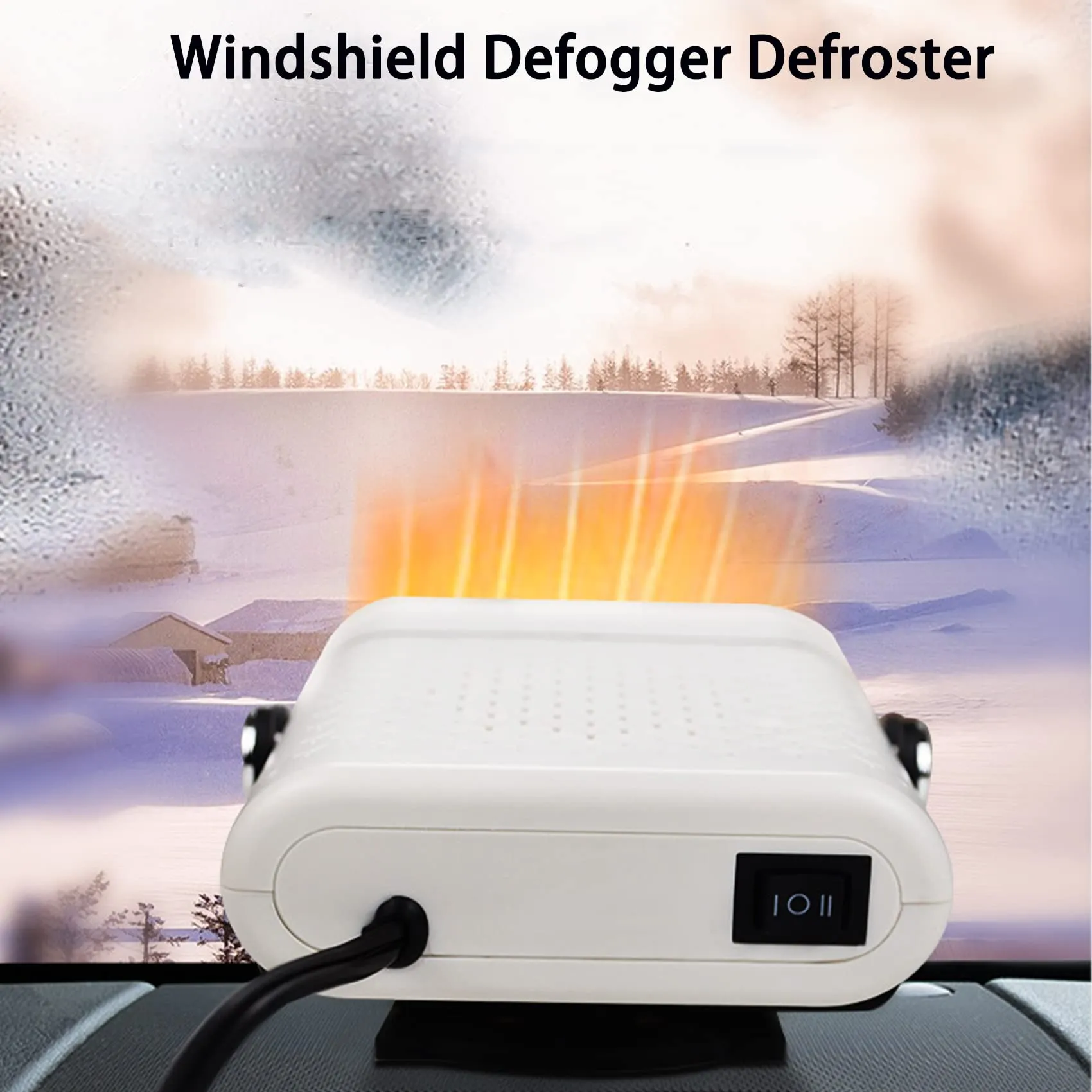 12V Car Heater That Plugs Into Cigarette Lighter for All Kinds of 12V Vehicle, 150W Protable 2 in 1 Car Defroster Heater - Quick Heating and Defrosting