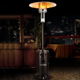 13.5kW Stainless Steel Gas Patio Heater with Wheels - Devanti