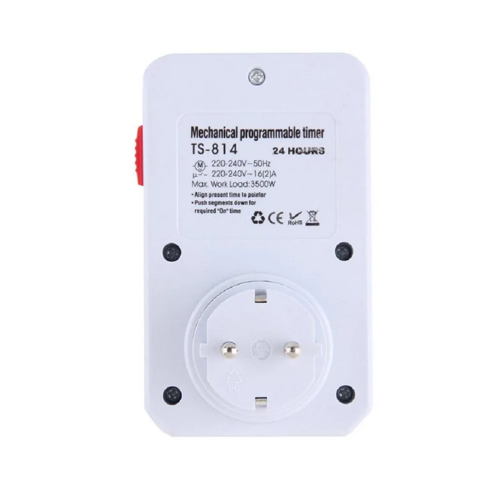 24 Hour Programmable Mechanical Electrical Timer Power Switch