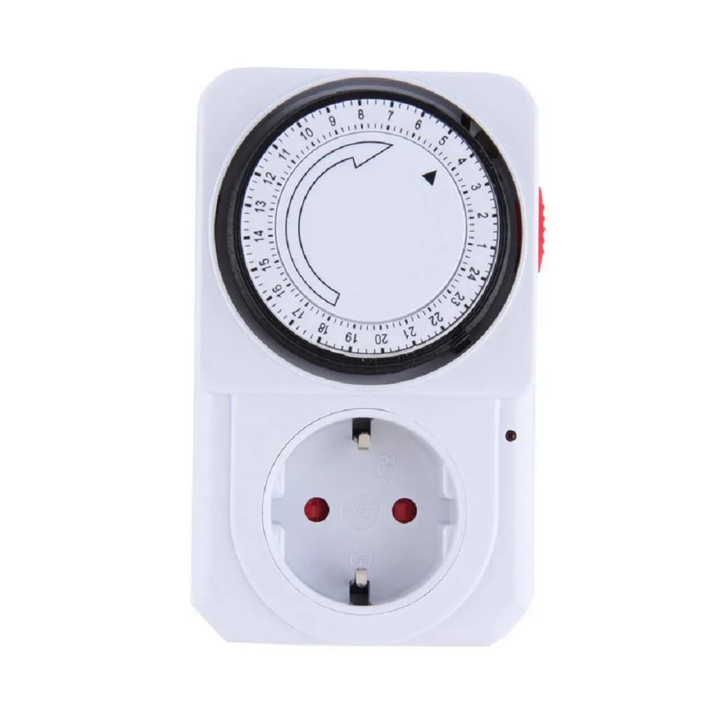 24 Hour Programmable Mechanical Electrical Timer Power Switch