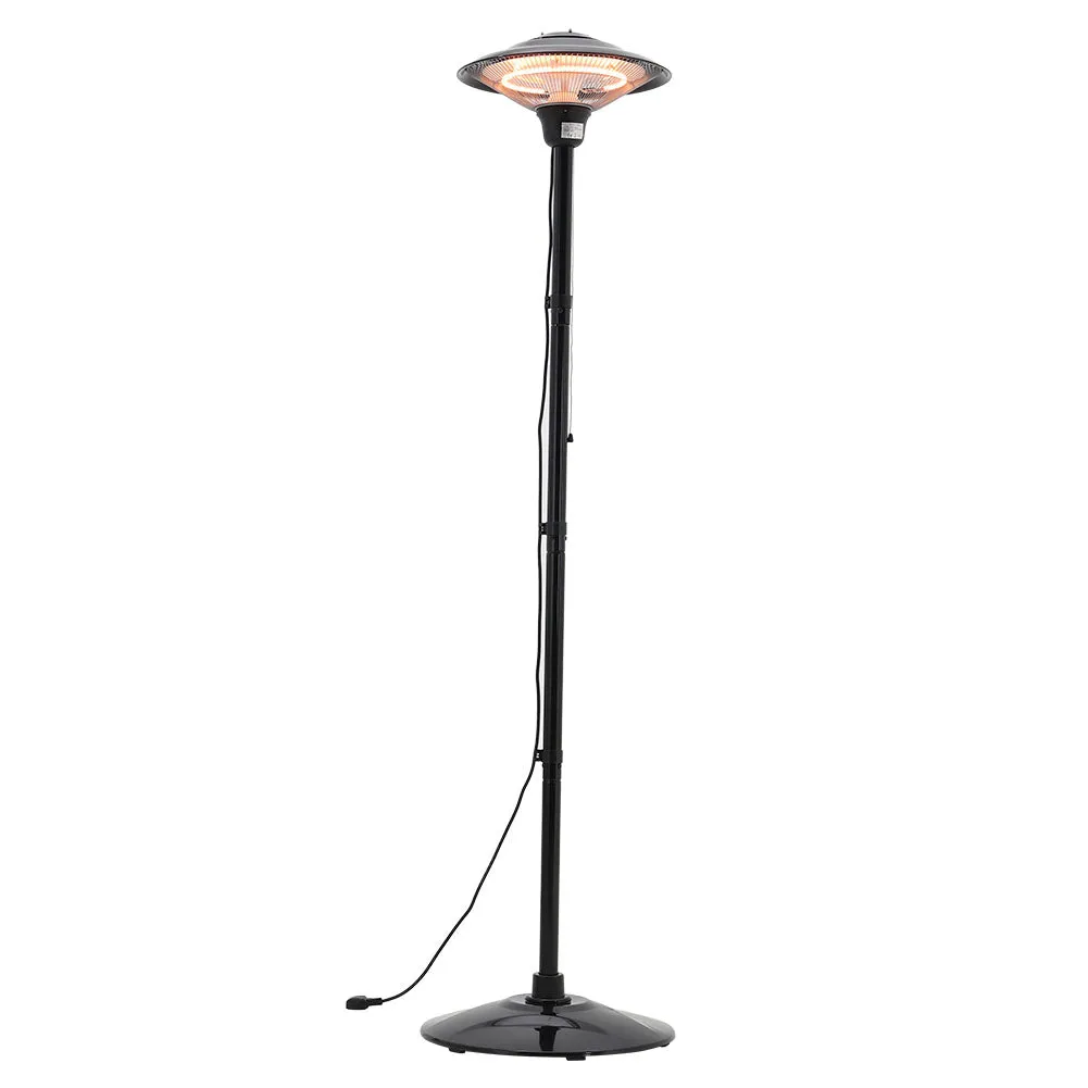 2M Black Freestanding Patio Heaters Portable Electric Ceiling Heater