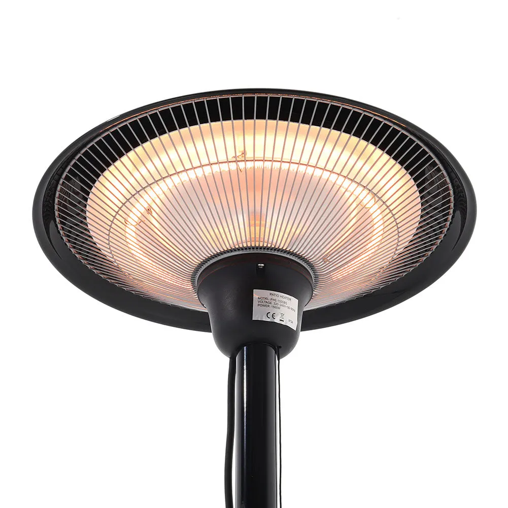 2M Black Freestanding Patio Heaters Portable Electric Ceiling Heater