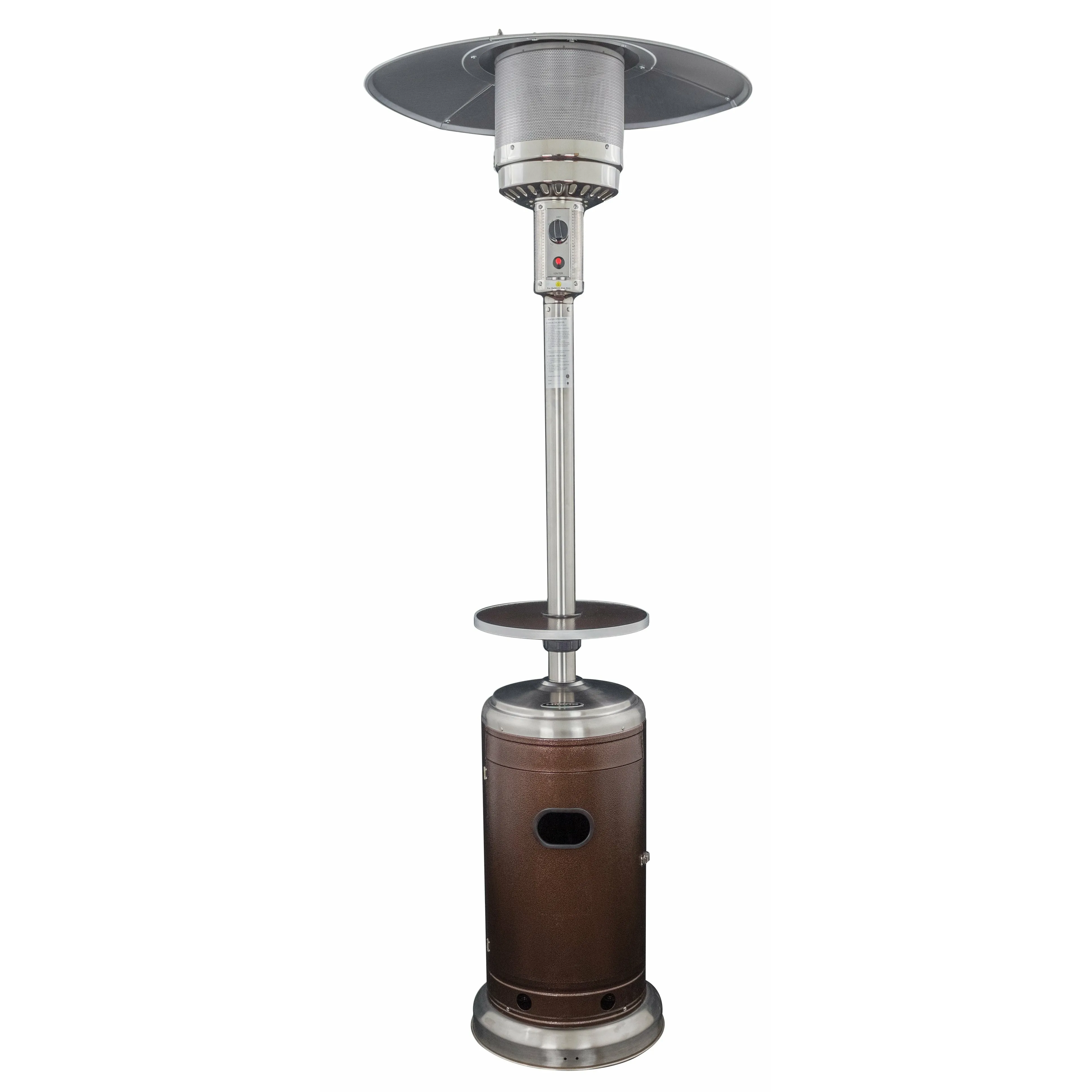 87" Two Tone Outdoor Patio Heater with Table