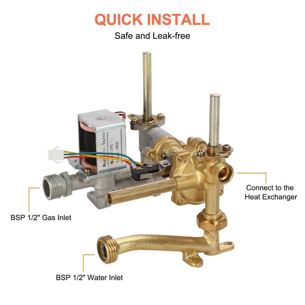 Camplux Propane Water Heater AY132 Gas Control Valve