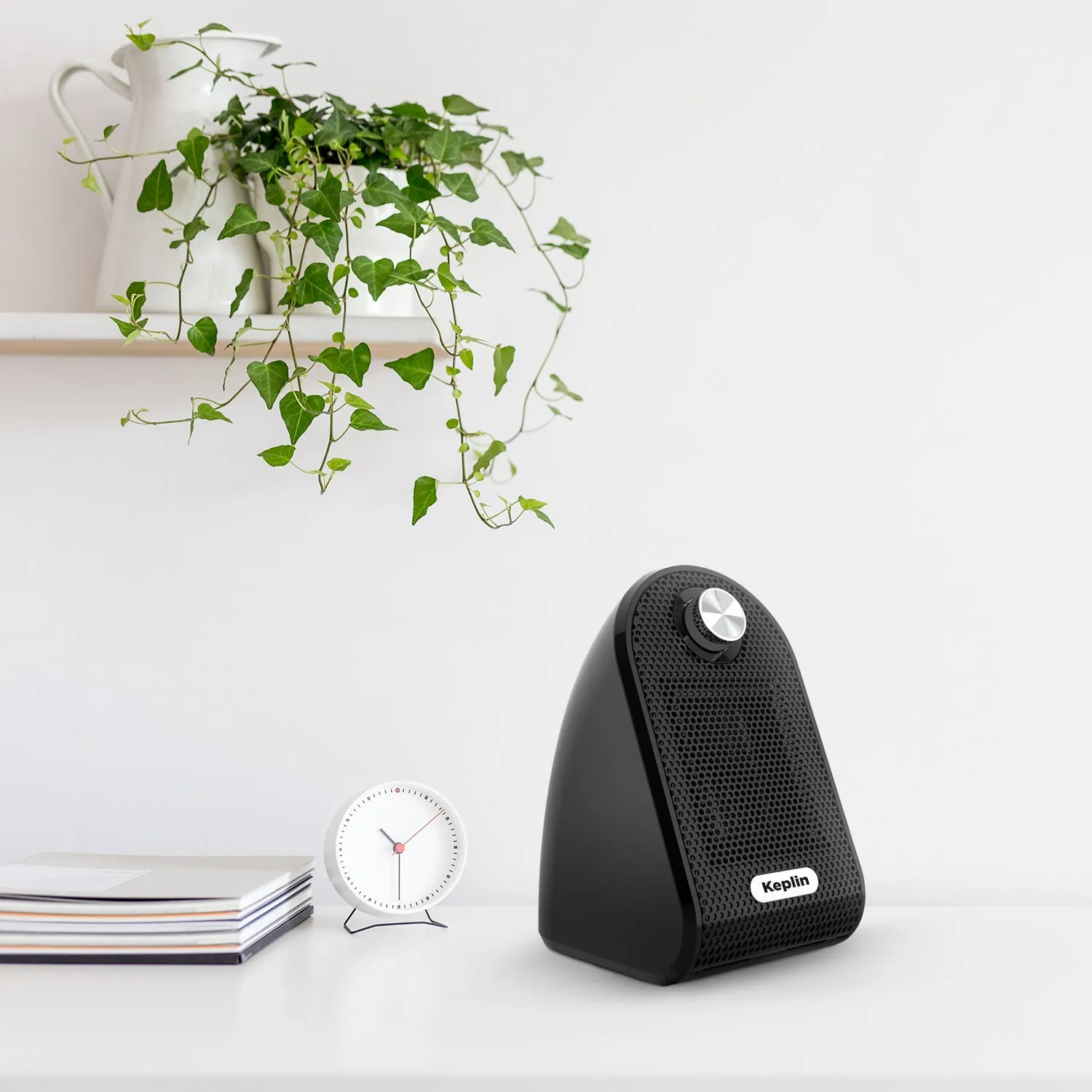 Ceramic Desk Heater - Low Energy Consumption and Mini Portable Plug-in Electric Heater