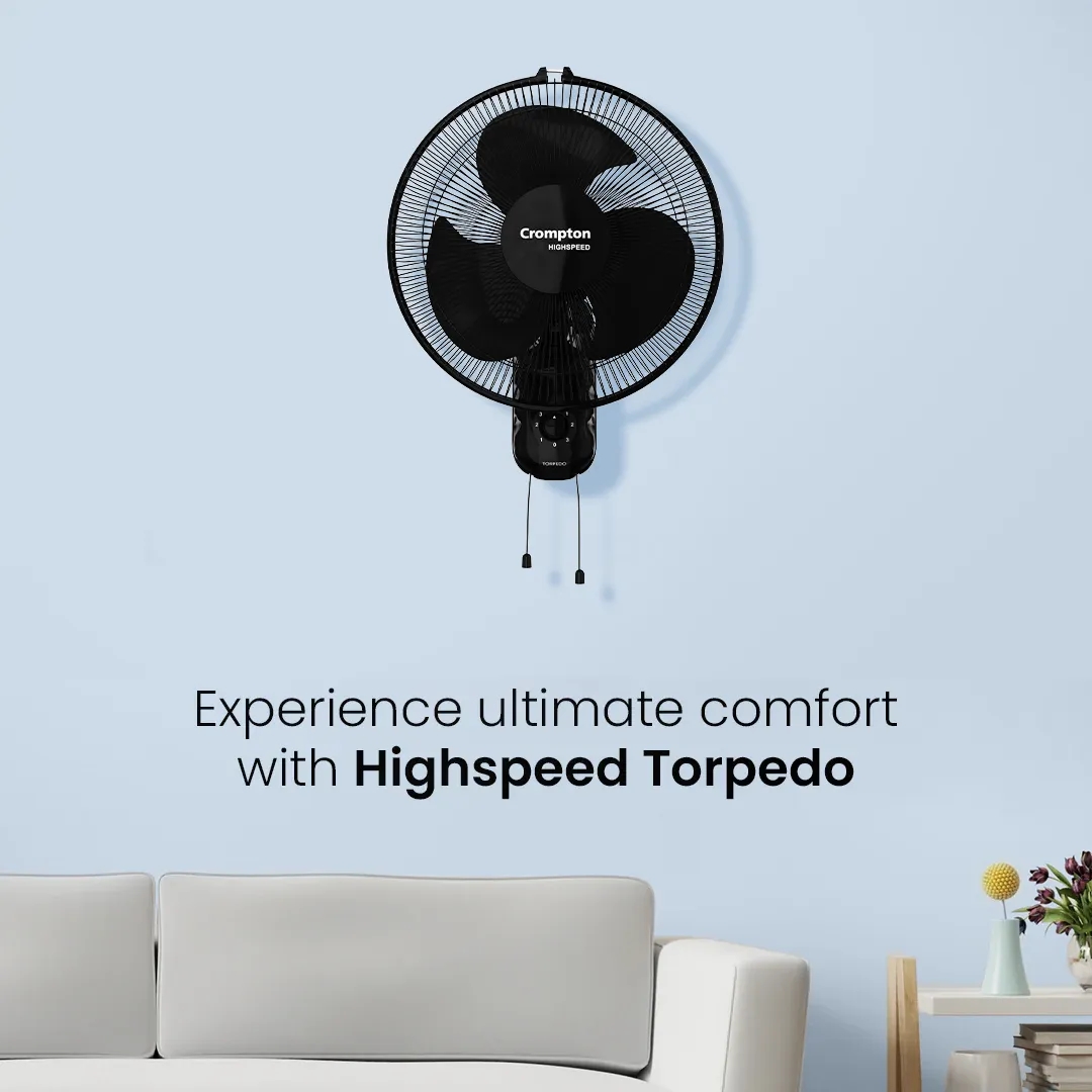 Crompton Highspeed Torpedo Wall Mounted Fan