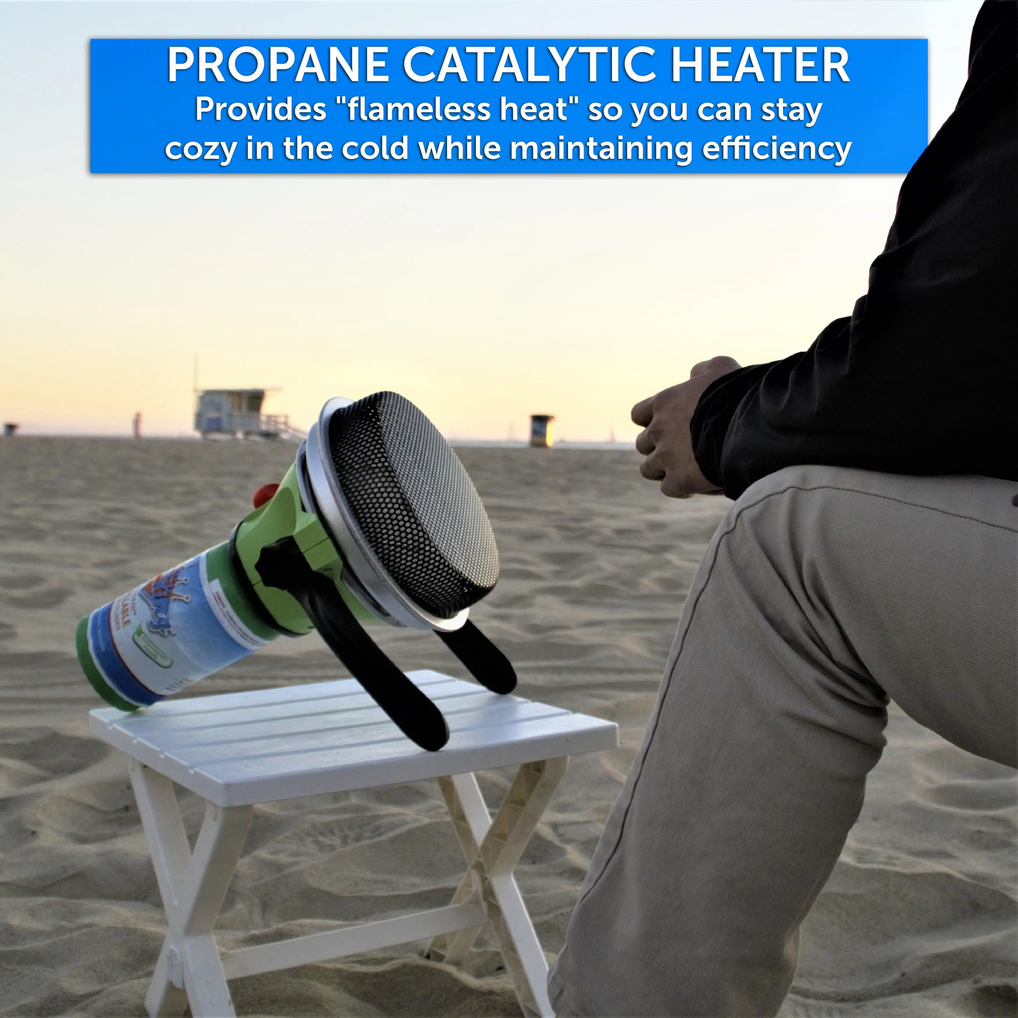 Flame King Portable Heater Propane Gas Outdoor with Piezo Electric Start