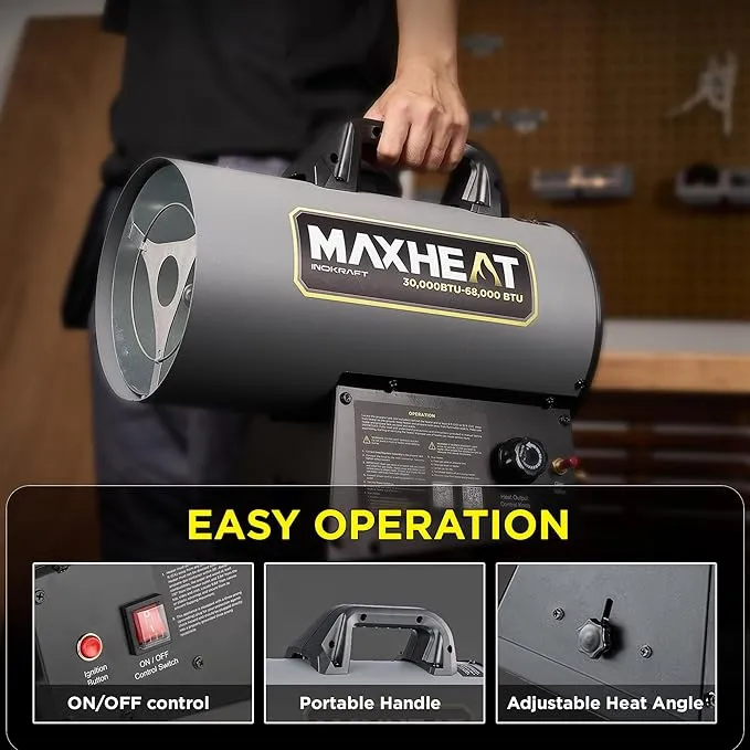 InoKraft MAXHEAT Forced Air Propane Portable Heater