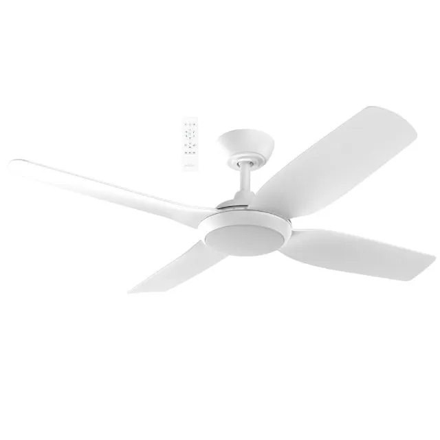 Martec Viper DC 4 1220mm Ceiling Fan with LED Light Matt White