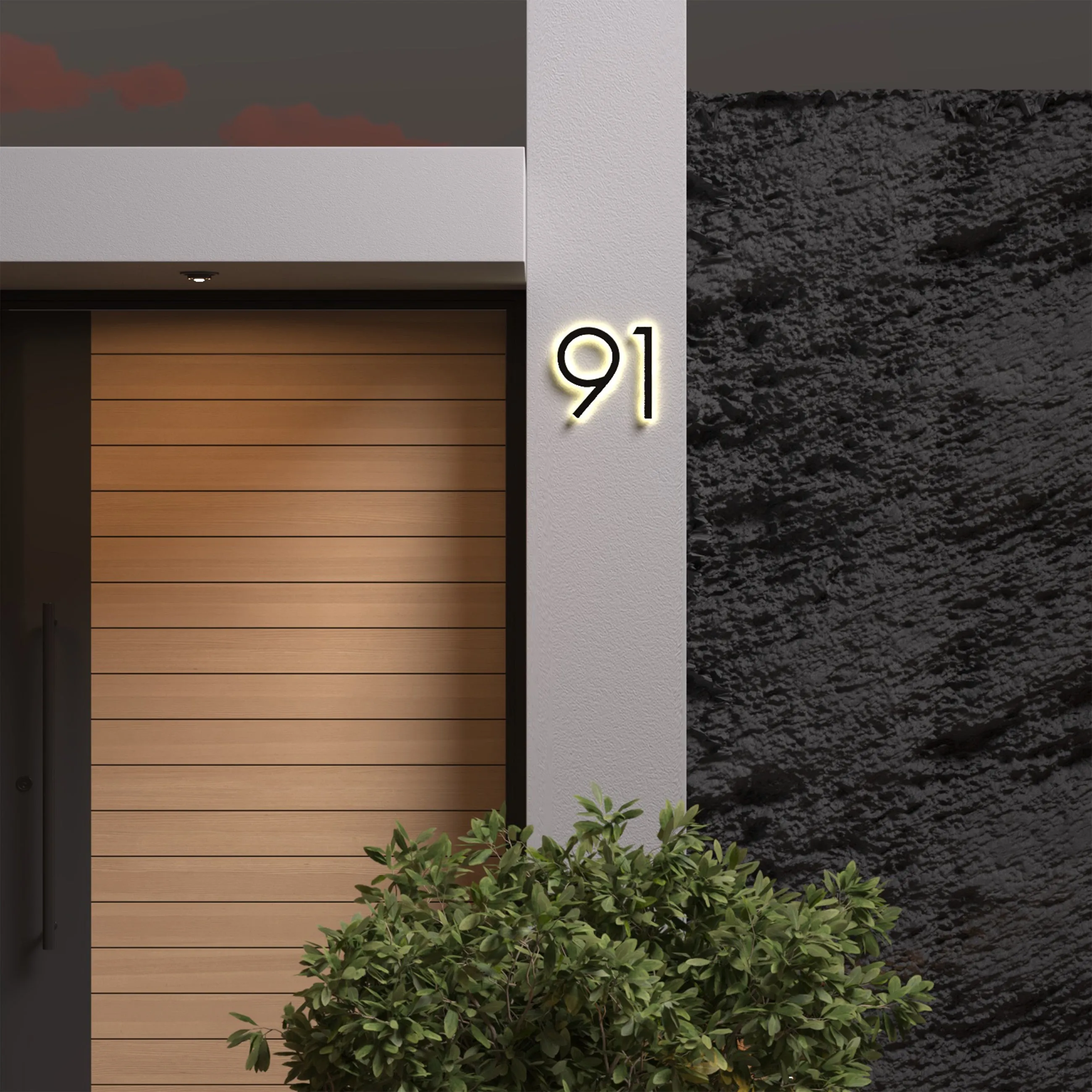 Metal 3D Outdoor Numbers