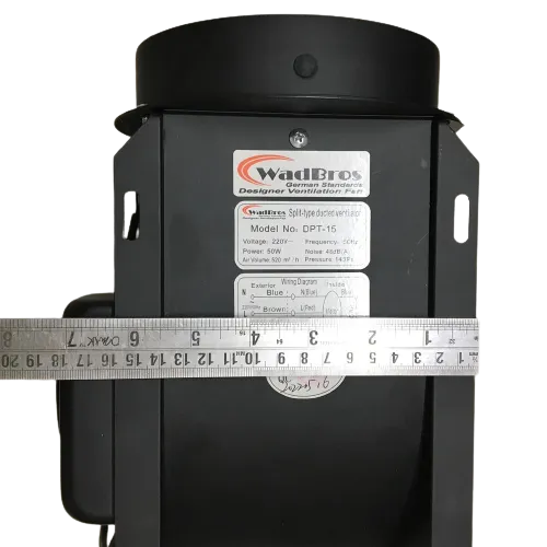 Metal DPT Series Ventilation/Exhaust Inline Fan By Wadbros