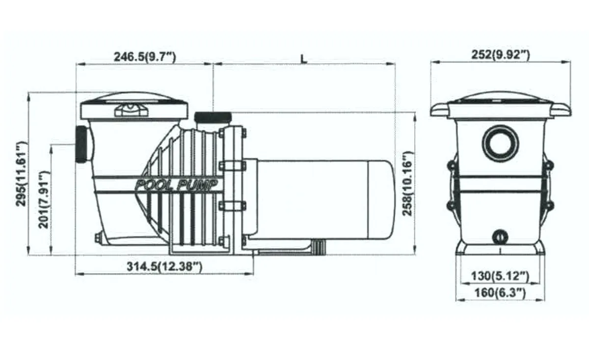 Mighty Niagara .75 HP In-Ground Single Speed Swimming Pool Pump 115V