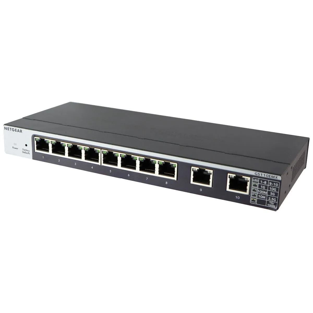 NETGEAR 10-Port Gigabit/10G Ethernet Plus Switch (GS110EMX)