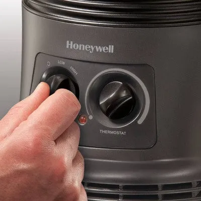 New - Honeywell HHF360B 1500W 360˚ Surround Indoor Heater Black