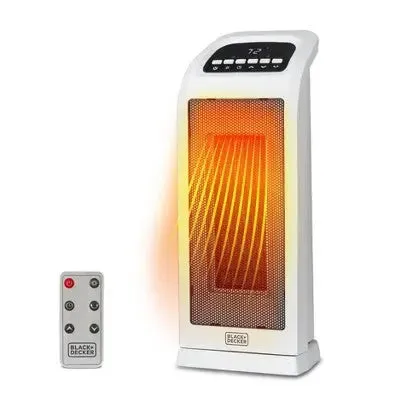 Open Box - BLACK DECKER Oscillating Digital Controls Ceramic Tower Heater