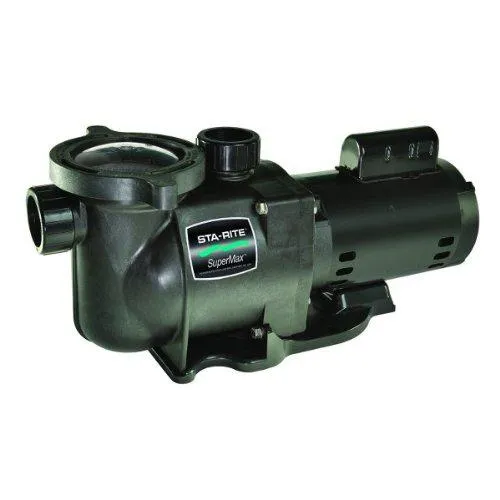 Pentair Sta-Rite N1-2A HP SuperMax Standard Efficient Single Speed High Performance Inground Pool Pump, 2 HP, 115/230-Volt