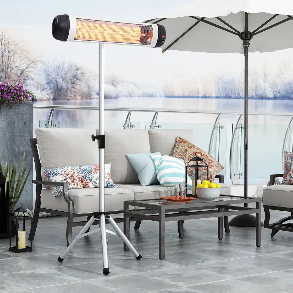 Portable Aluminium Space Heater Indoor Outdoor with Adjustable Tripod Stand