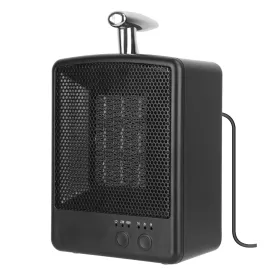 Portable Electric Space Heater - 1000W, Tip Over Protection, Adjustable Temperature, Timer - Bedroom & Office Use