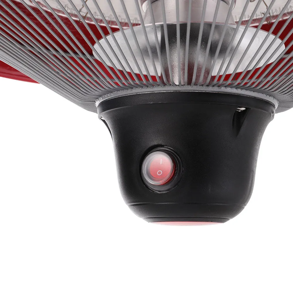 Red/White Outdoor Garden Hanging Patio Heater with 3 Heat Settings