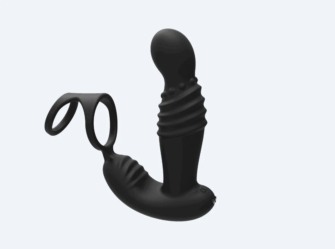 Remoter Thrusting Anal Prostate Massager - Cock Ring Penis Training - Domlust Robust