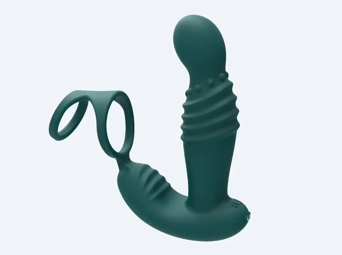 Remoter Thrusting Anal Prostate Massager - Cock Ring Penis Training - Domlust Robust