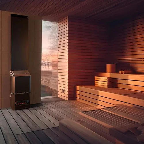 Saunum AIR 7 Sauna Heater Black