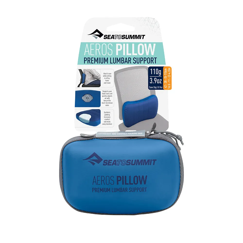 Sea to Summit Aeros Premium Lumbar Support Pillow - Navy Blue