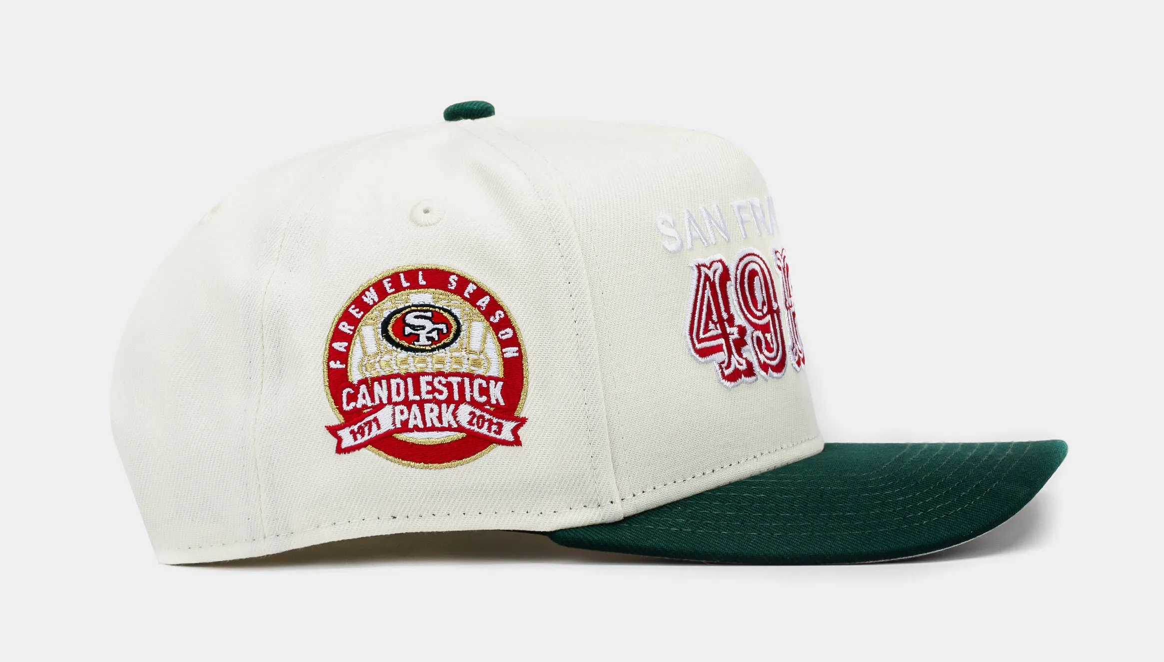 Shoe Palace Exclusive San Francisco 49ers Red Chrome 950AF Snapback Mens Hat (White/Red)