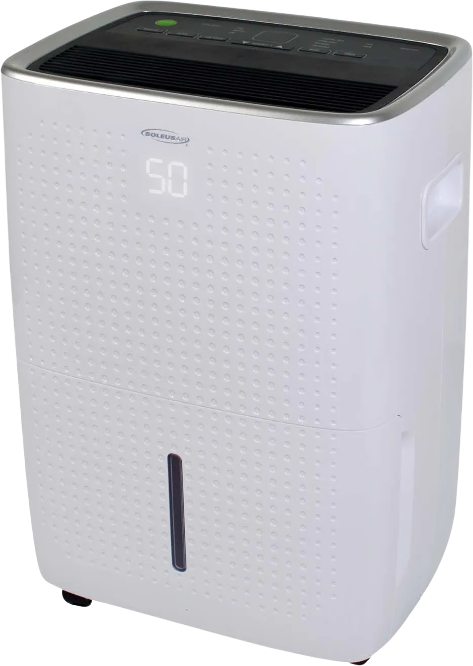 Soleus Air DSJ-35E-01 Dehumidifier 35 Pint with Mirage Display Continuous Drainage Outlet 3.3 Amp New