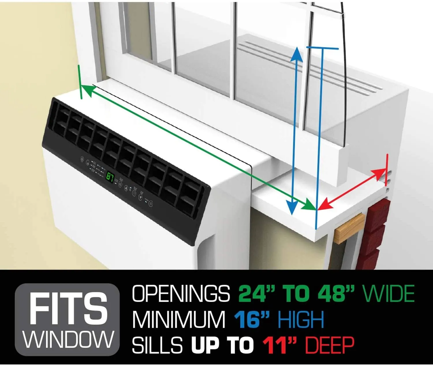 Soleus Air WS4-06EW-201 6,000 BTU Saddle 115V WiFi Window Air Conditioner New