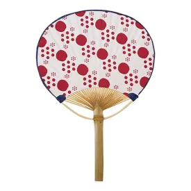 Uchiwa Fan Red Polkadots