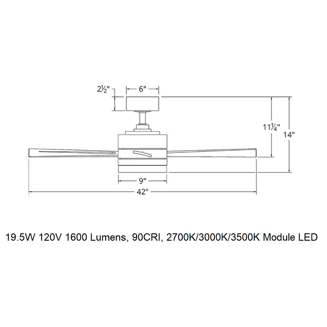 Wynd Indoor/Outdoor LED Smart Ceiling Fan